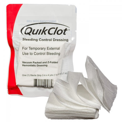 QUIKCLOT BLEEDING CONTROL Z-FOLD DRESSING