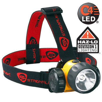 Streamlight HAZ-LO Class 1, Division 1 Headlamp C4 LED 120 Lumens, Includes 3 AA Alkaline Batteries