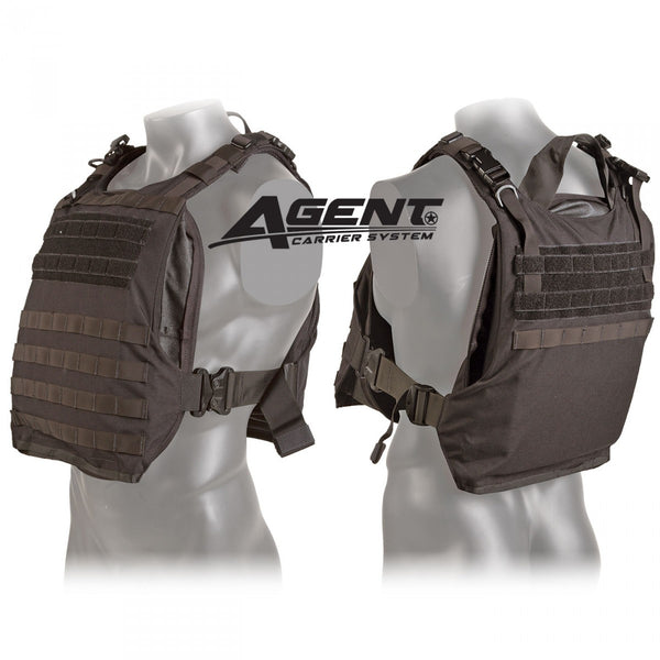 AGENT Ballistic Vest with Level IIIA Soft Body Armor, Black