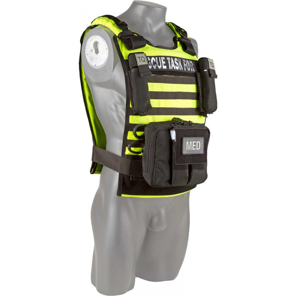 Rescue Task Force Tactical Vest Kit with Level lll Soft Body Armor, Yellow