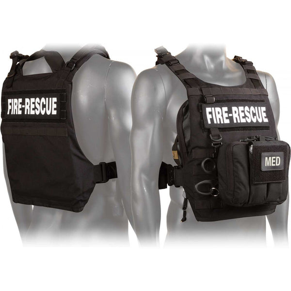 Rescue Task Force Tactical Vest Kit with Level IIIA Soft Body Armor, Black