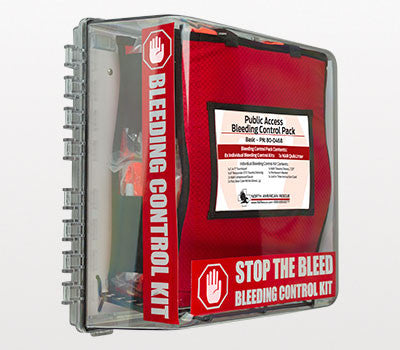 Public Access Bleeding Control Station, 8-Pack, Vacuum Sealed