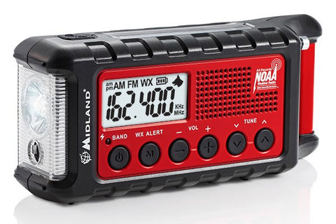 Midland® E+READY Emergency Crank Weather Alert Radio