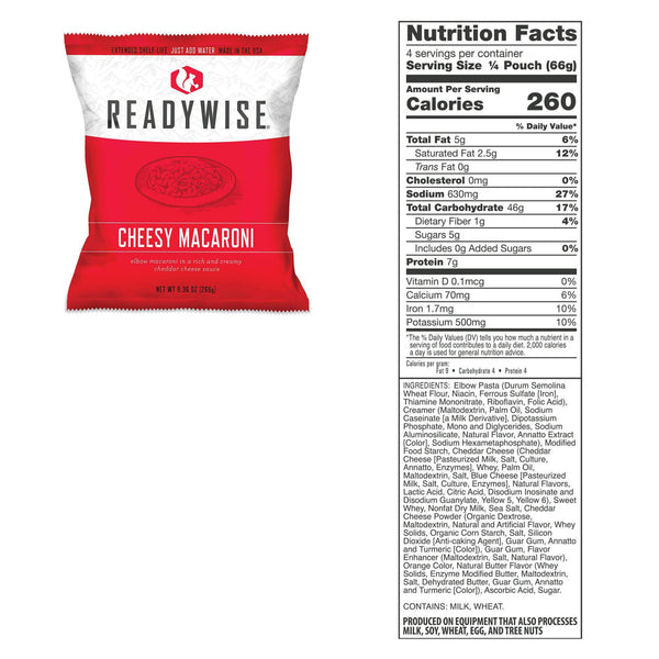 60 Serving Entree Emergency Food Supply