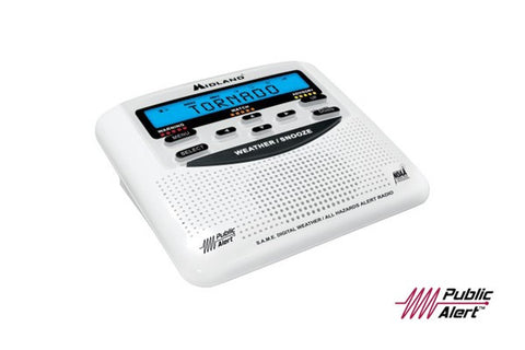 Midland® Desktop Weather/Hazard Radio With S.A.M.E. Local Alerts