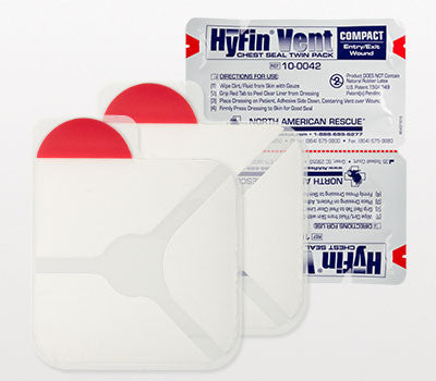 HyFin Vent Compact Chest Seal – Twin Pack