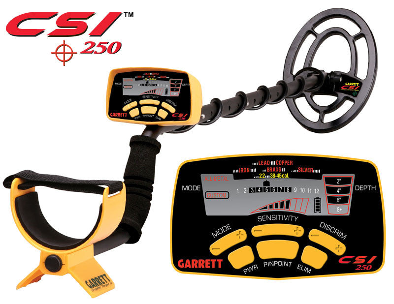 Garrett ACE 250 Metal Detector w/ Pro-Pointer AT and 6.5 x 9