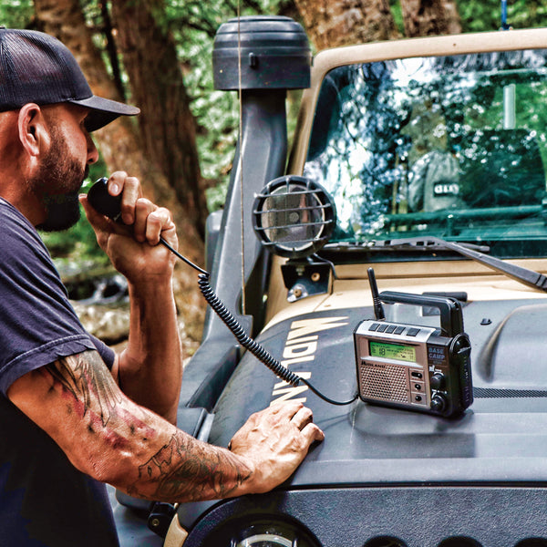 Midland® Emergency Crank Base Camp AM/FM Weather Alert Radio