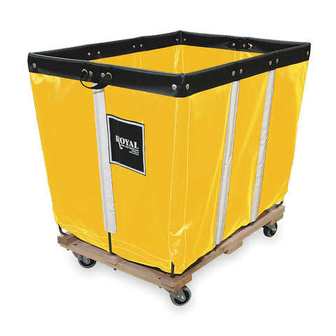 Basket Truck for Storage and Rapid Deployment of Emergency Equipment, Permanent Liner, Yellow