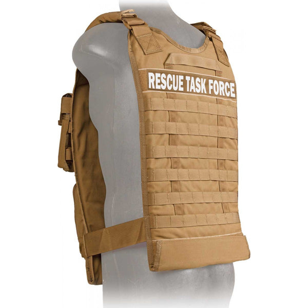 Rescue Task Force Tactical Vest Kit with Level lll Soft Body Armor, Coyote