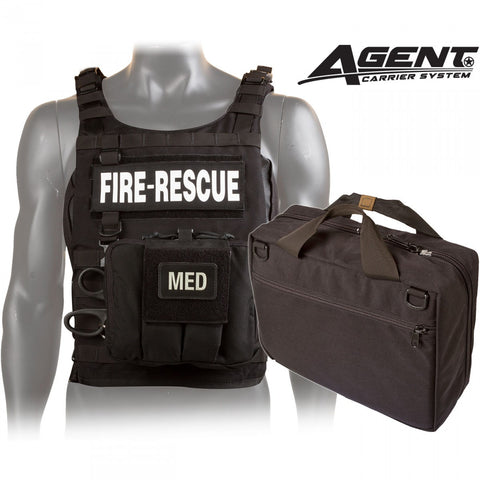 Rescue Task Force Tactical Vest Kit with Level IIIA Soft Body Armor, Black
