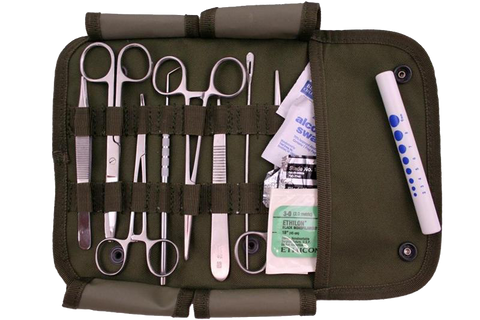 Surgical First Aid Kit - Stainless Steel Instruments