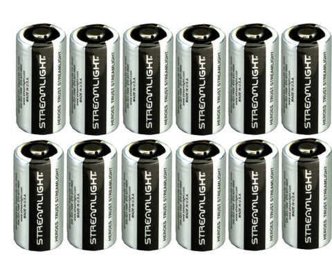 Streamlight 3V CR123 Lithium Batteries, 12 Pack