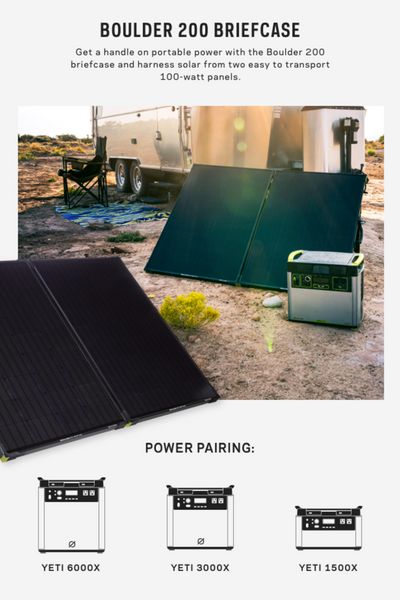 Goal Zero Boulder 200 Solar Panel Briefcase