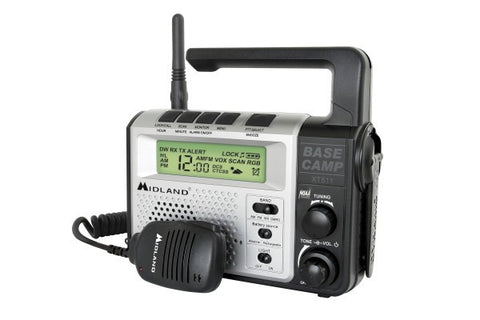 Midland® Emergency Crank Base Camp AM/FM Weather Alert Radio