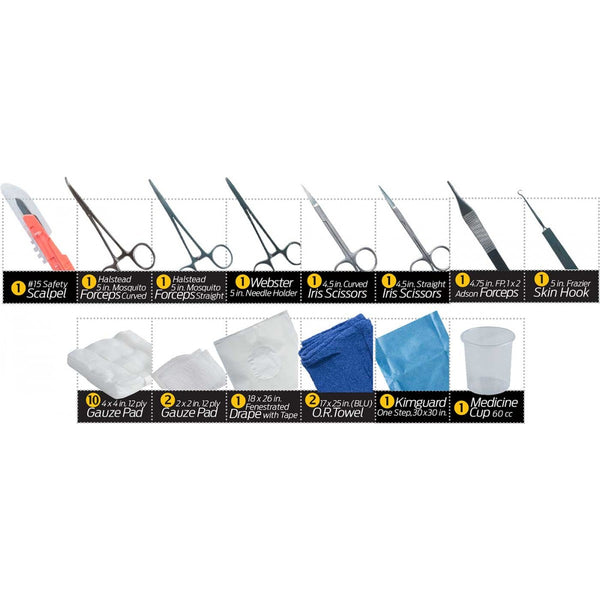 Laceration Tray - Facial