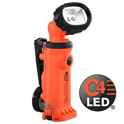 Streamlight Knucklehead With Clip - Rechargeable, C4 LED Flood Work/Utility Light, 200 Lumens, Charger/Holder & 120V AC & DC Cords