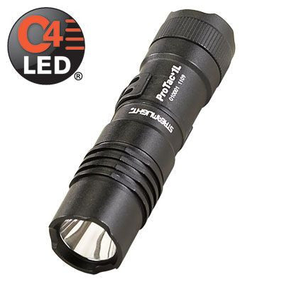Streamlight ProTac 1L Ultra-Compact Tactical Flashlight, C4 LED, 180 Lumens, Includes CR123A Lithium Battery & Holster
