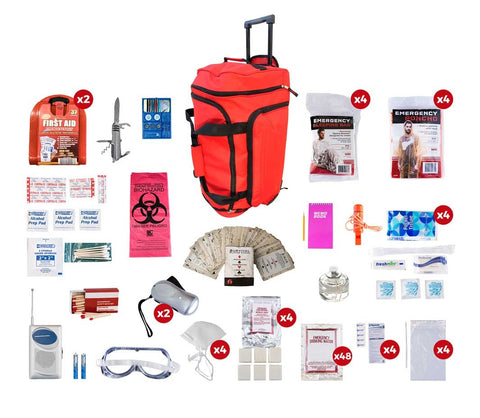 72 Hour Deluxe Survival Kit - 4 Person
