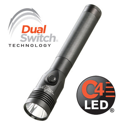 Streamlight Stinger Dual Switch C4 LED HL Super Bright 640 Lumens, Rechargeable Batteries & 12V DC Charger